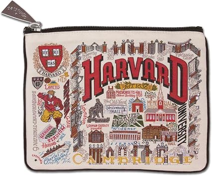 catstudio Harvard University Collegiate Zipper Pouch Purse | Holds Your Phone, Coins, Makeup, Dog Treats, Tech Tools