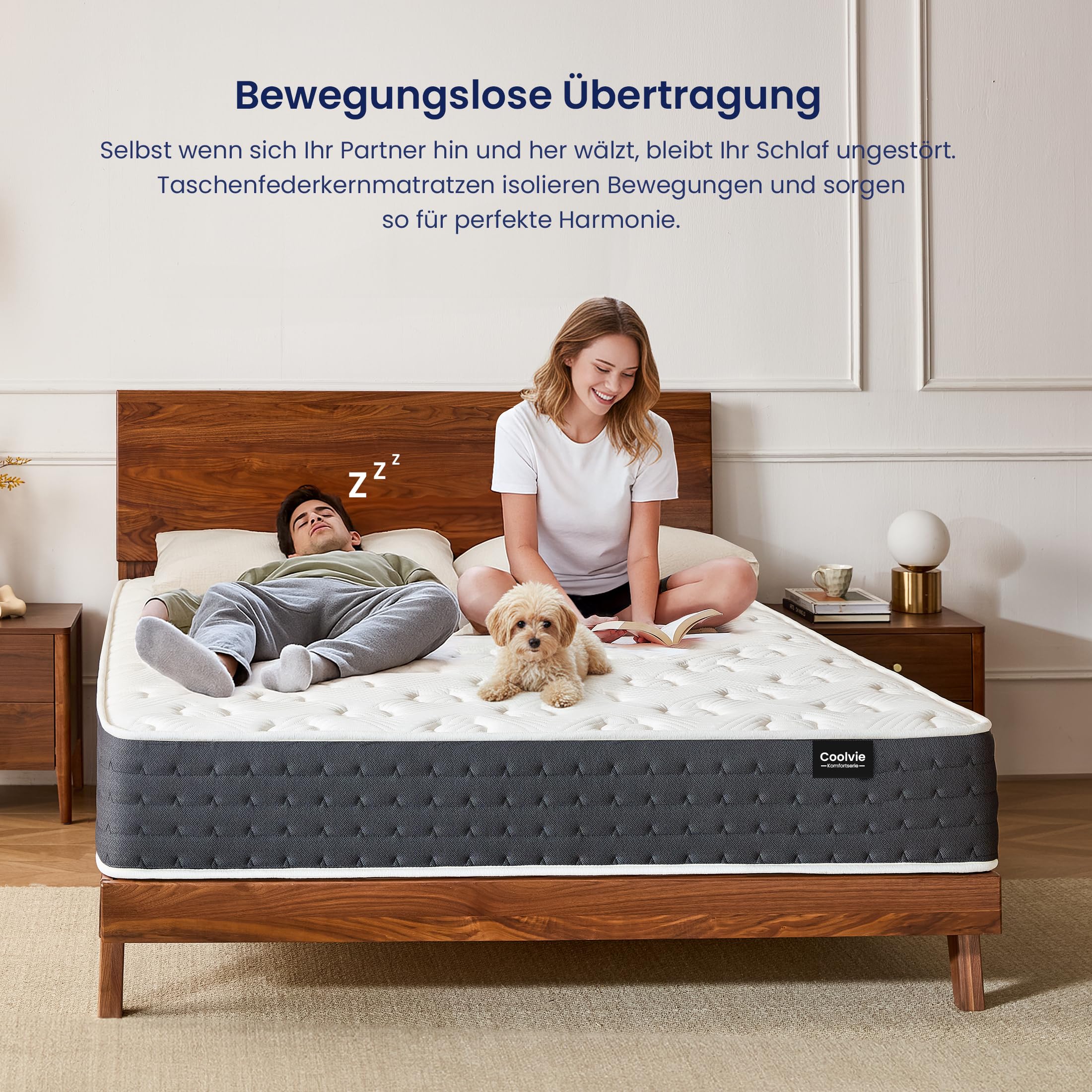 Coolvie Matratze 120x190 HäRtegrad 3-4 - 20cm Hoch | Oeko-Tex-Zertifizierung 7 Zonen Federkernmatratze - Ideal für Jugendliche, Kleine Einzimmerwohnung, Tatami-Zimmer