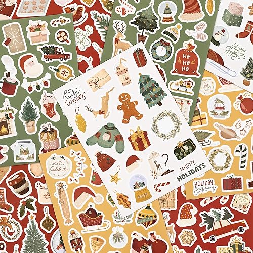 Fun Christmas Stickers for Kids – Large Set of 400
