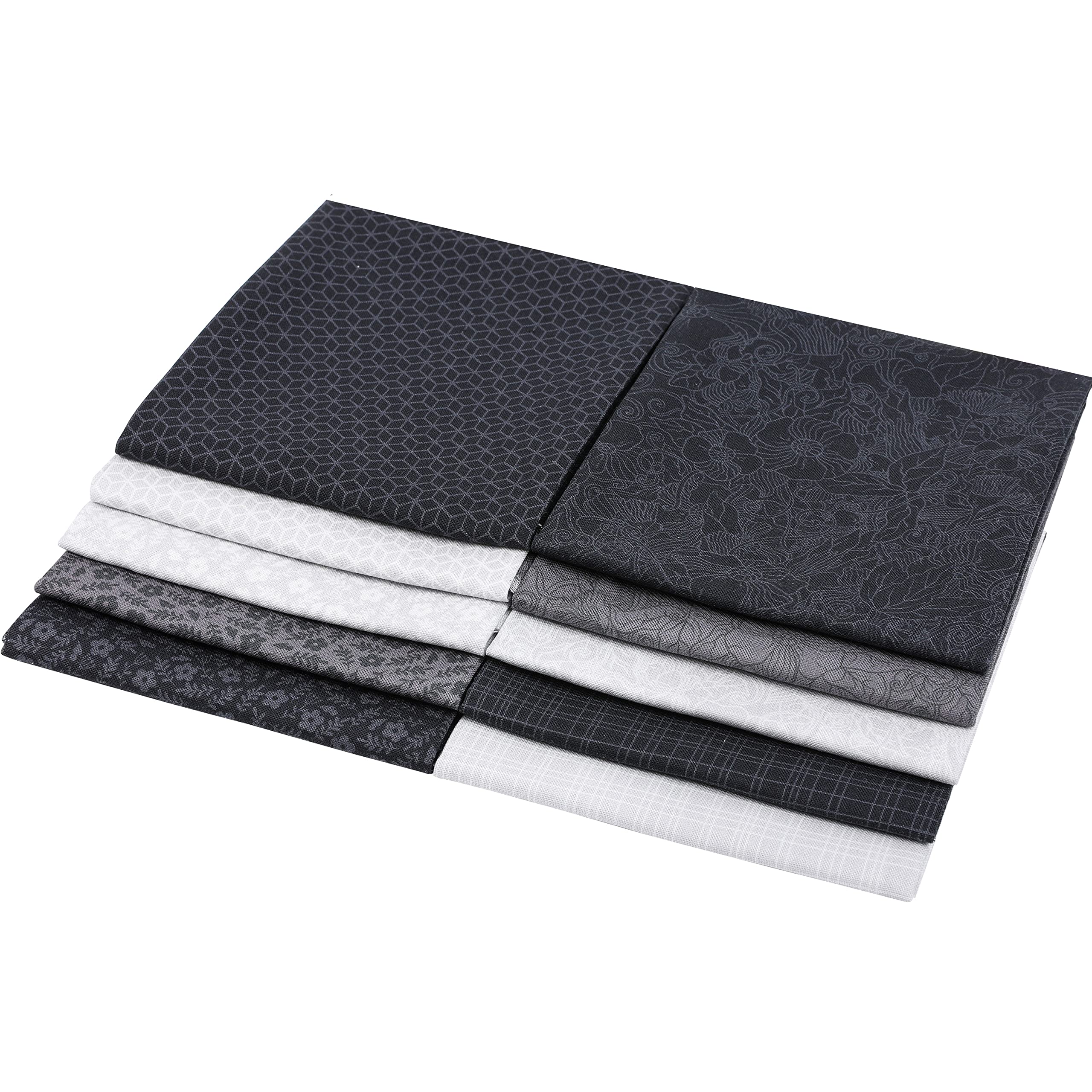 Craftido 10pcs 18”x21”(46x53cm) Fat Quarters Fabric Bundles, Medium Weight 145g, 100% Cotton Fabric for Quilting Sewing - Image 3
