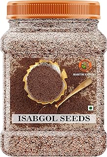 Kartik Export Isabgol Beej | Edible Isabgol Seeds | Psyllium Seeds (350gm) (Jar Pack)