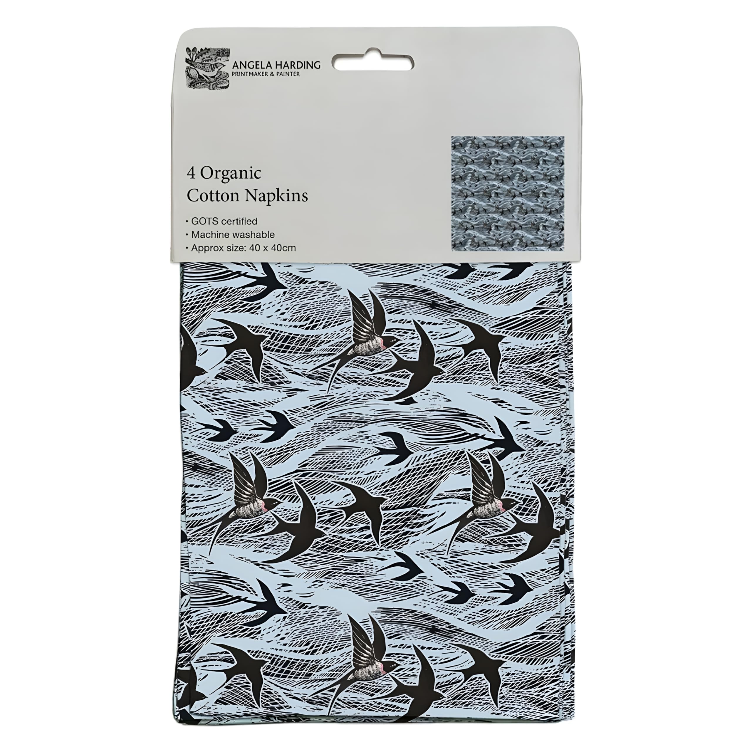 Servilletas de algodón para cenas elegantes con mesa de diseño marino de Angela Harding