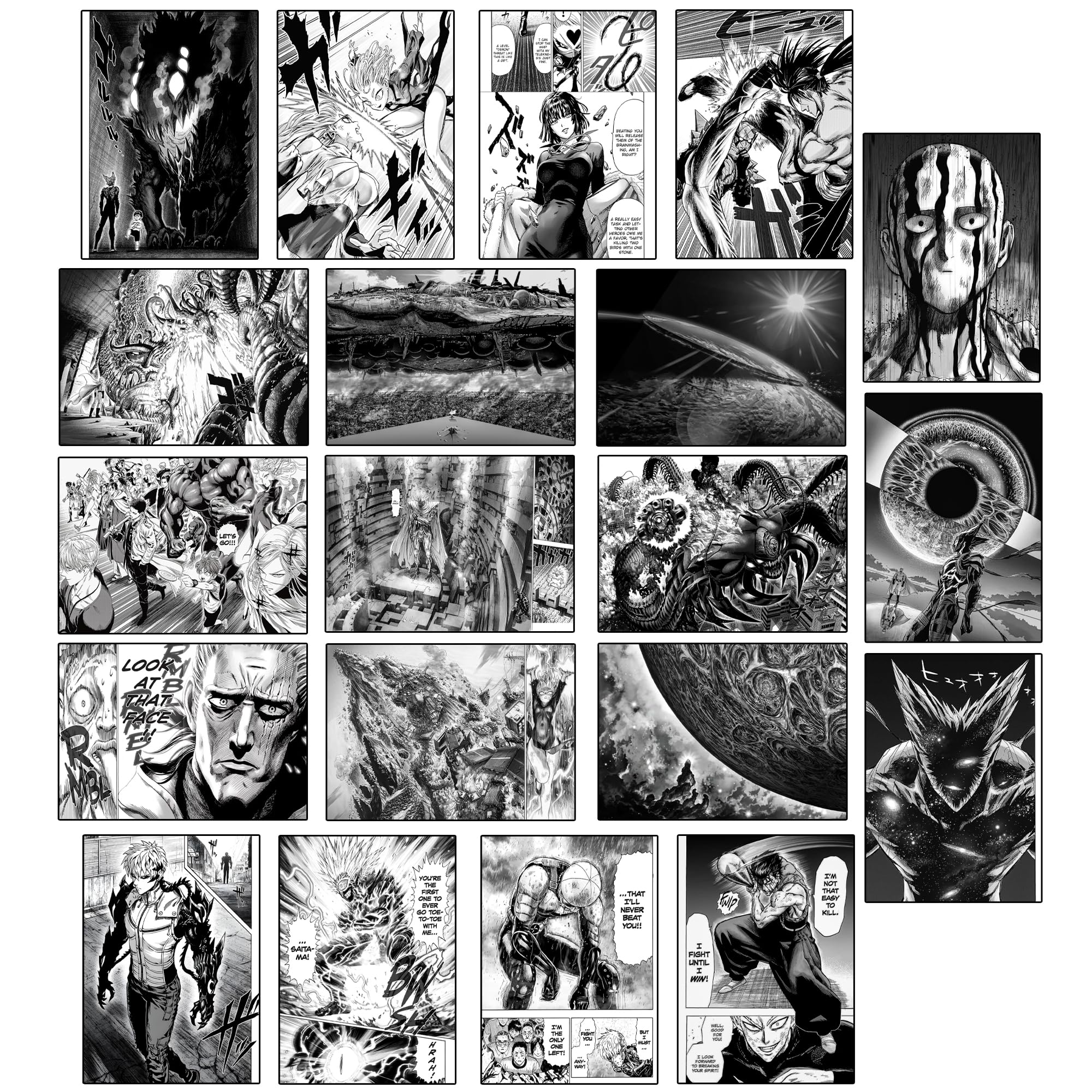 Manga Poster Set - 20 Anime Wall Art -5