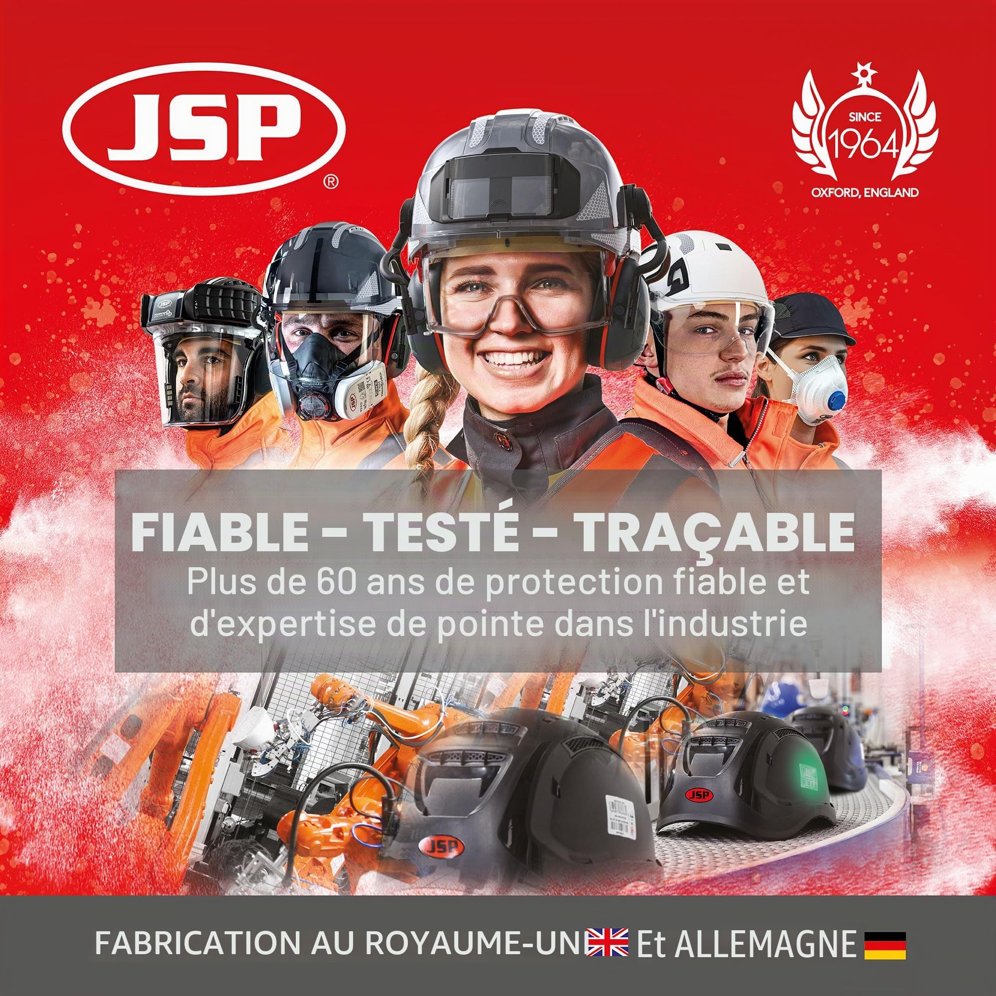 JSP SPARTAN Kit Antichute - Noir - Taille Unique - Sécurité en Hauteur - Harnais et Baudrier Sécurité Antichute pour Toiture, Échafaudage, Plateformes et Maintenance - EN 361 & EN 355