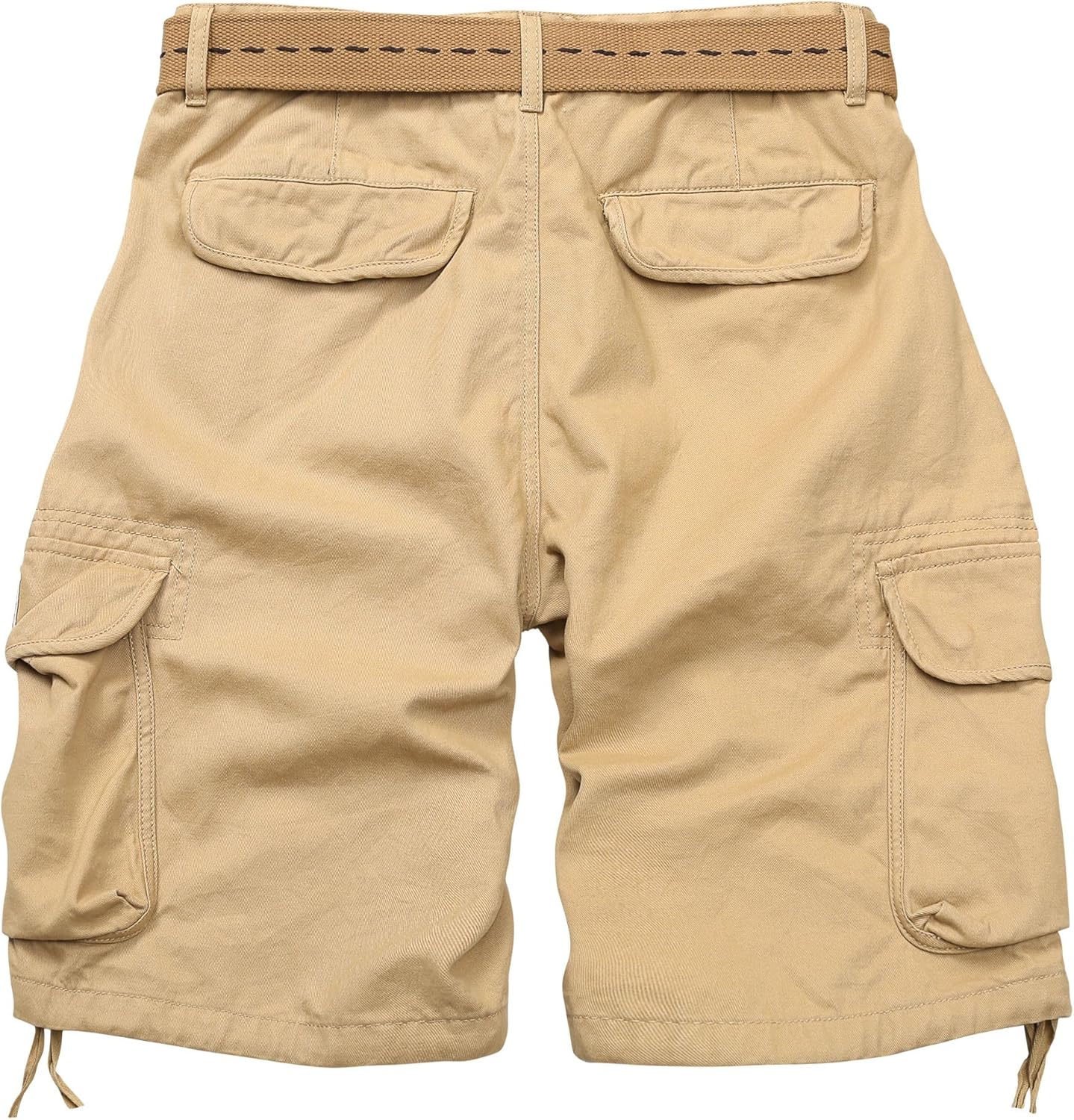Men's Cargo Shorts Relaxed Fit Camo Casual Shorts Cotton Work Shorts with Drawstring Multi Pockets No Belt - Image 3