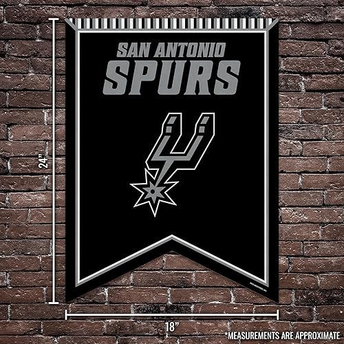 Miniatura 6 de Rico Industries Banderín de fieltro de balón de baloncesto NBA de 18 x 24 pulgadas