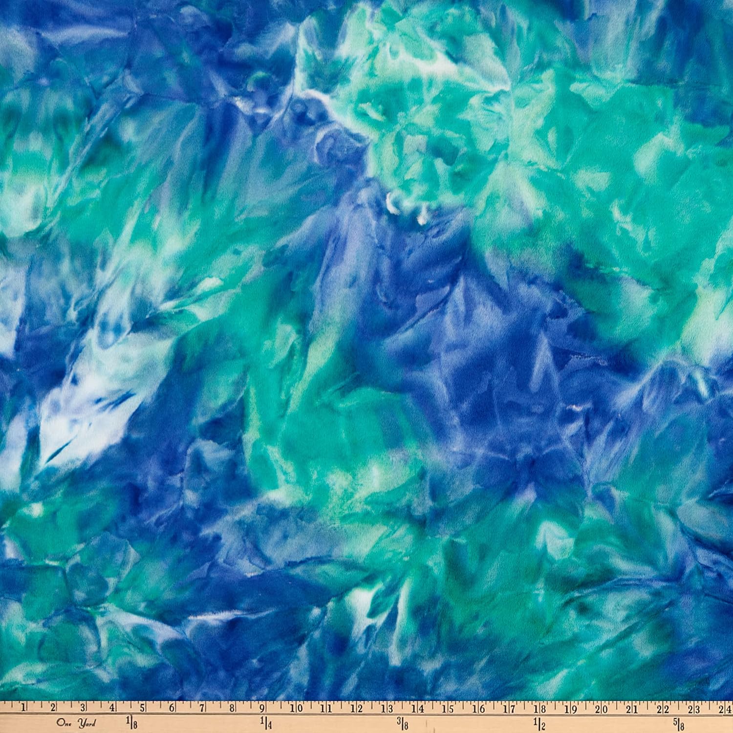 Shannon Minky Cuddle Tie Dye Tidalwave, Fabric by The Yard