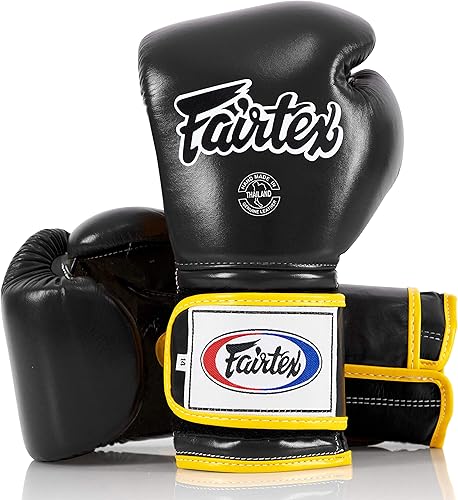 Miniatura 31 de Fairtex BGV9 Muay para boxeadores profesionales y entrenadores | Guante de estilo mexicano para golpeadores duros | Guantes MMA para artes marciales