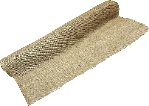 AAYU Forro de tela de arpillera de 36 pulgadas × 16 yardas, ecológico y desechable, rollo de arpillera de 48 pies, barrera de malezas de jardín