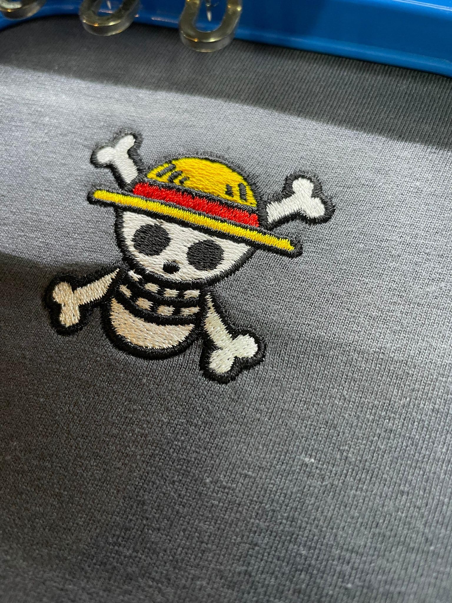 Ruffy Straw Hat Ricamato - Manga Stick One Pirat Piece Anime Luffy Zoro
