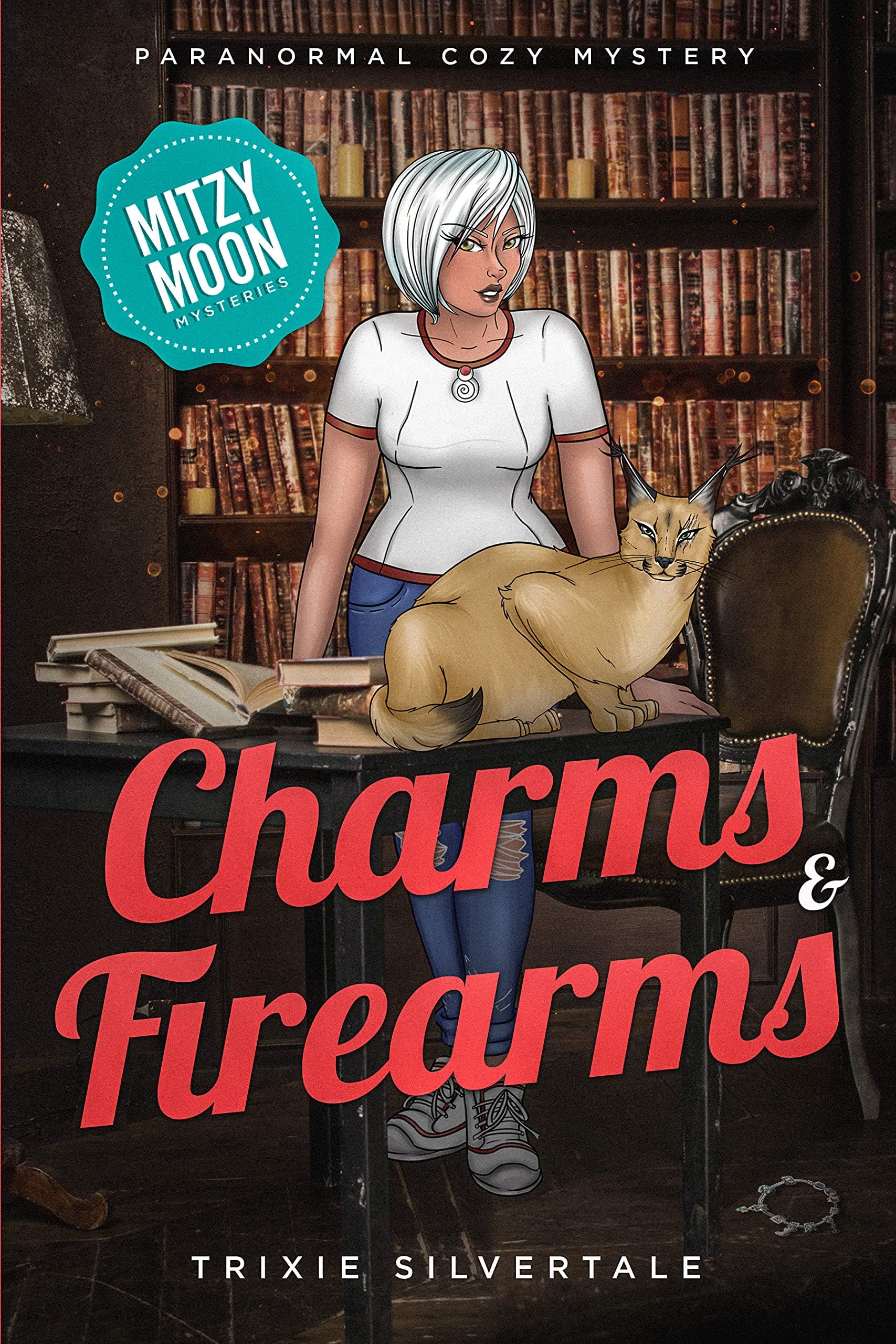 Charms and Firearms: Paranormal Cozy Mystery (Mitzy Moon Mysteries Book 5)