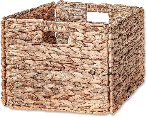 Miniatura 5 de Cestas plegables de jacinto con marco de alambre de hierro, por Trademark Innovations