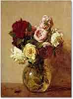 Amazon.com: Trademark Fine Art Roses 1884 Artwork by Henri
