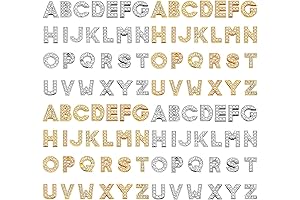 26 Initial Letter Croc Shoe Charms for Designer Metal Croc