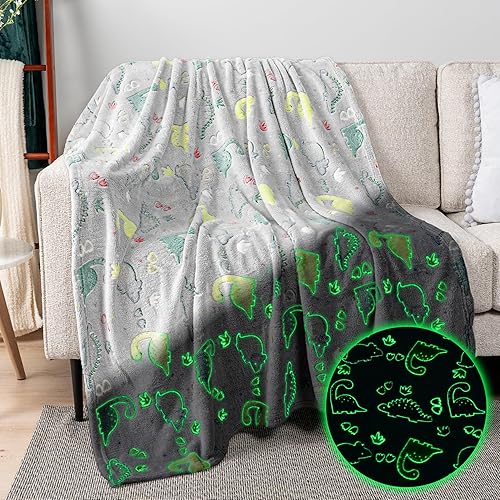 Miniatura 10 de PAVILIA Manta que brilla en la oscuridad, regalo de planeta espacial para niñas y niños, manta de juguete para niños de 1, 2, 3, 4, 5, 6, 7, 8, 9,