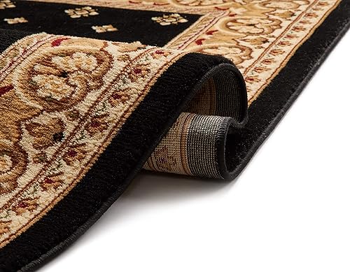 Vista 18 de Well Woven Barclay Hudson Terrace - Alfombra tradicional negra de 2 pies 3 pulgadas x 3 pies 11 pulgadas