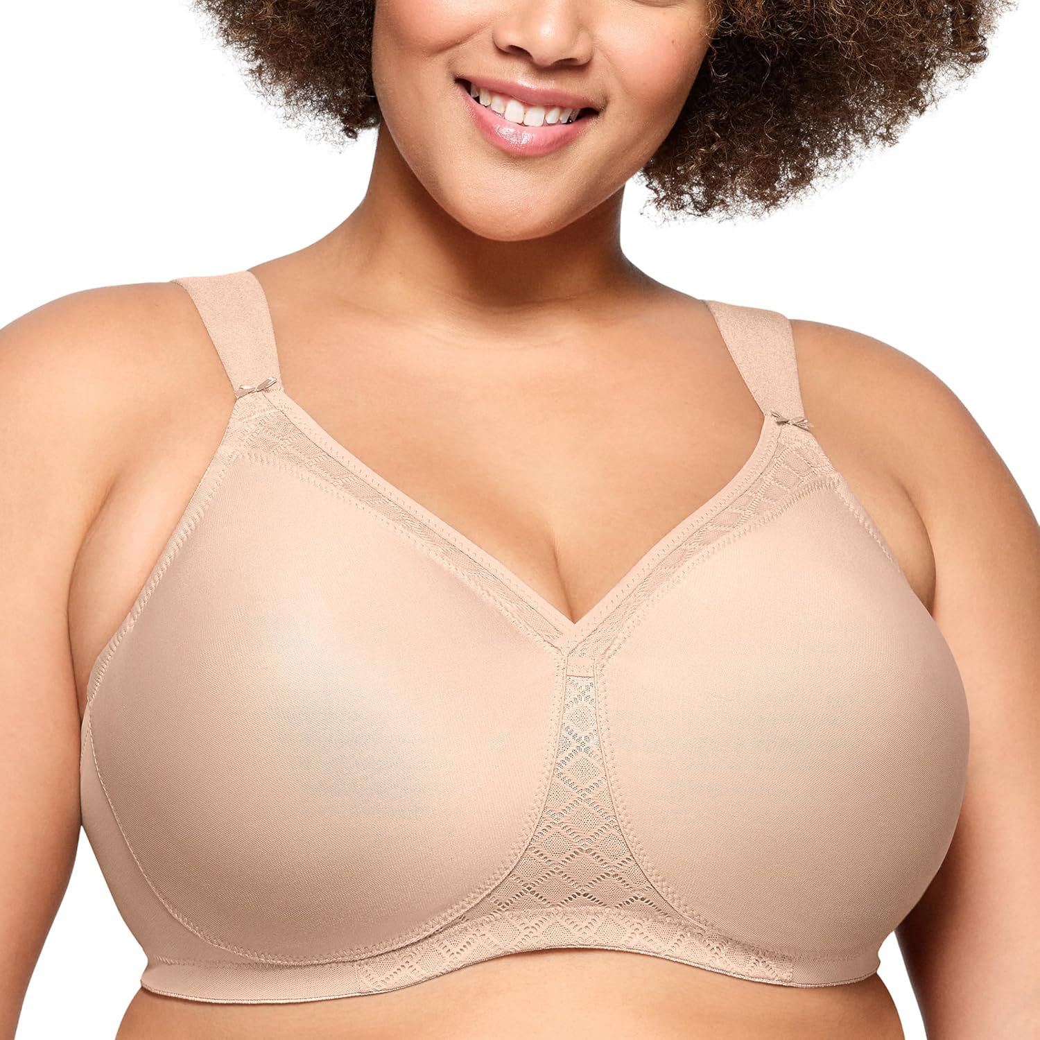 Glamorise womens Magiclift Seamless T-shirt Bra Wirefree #1080