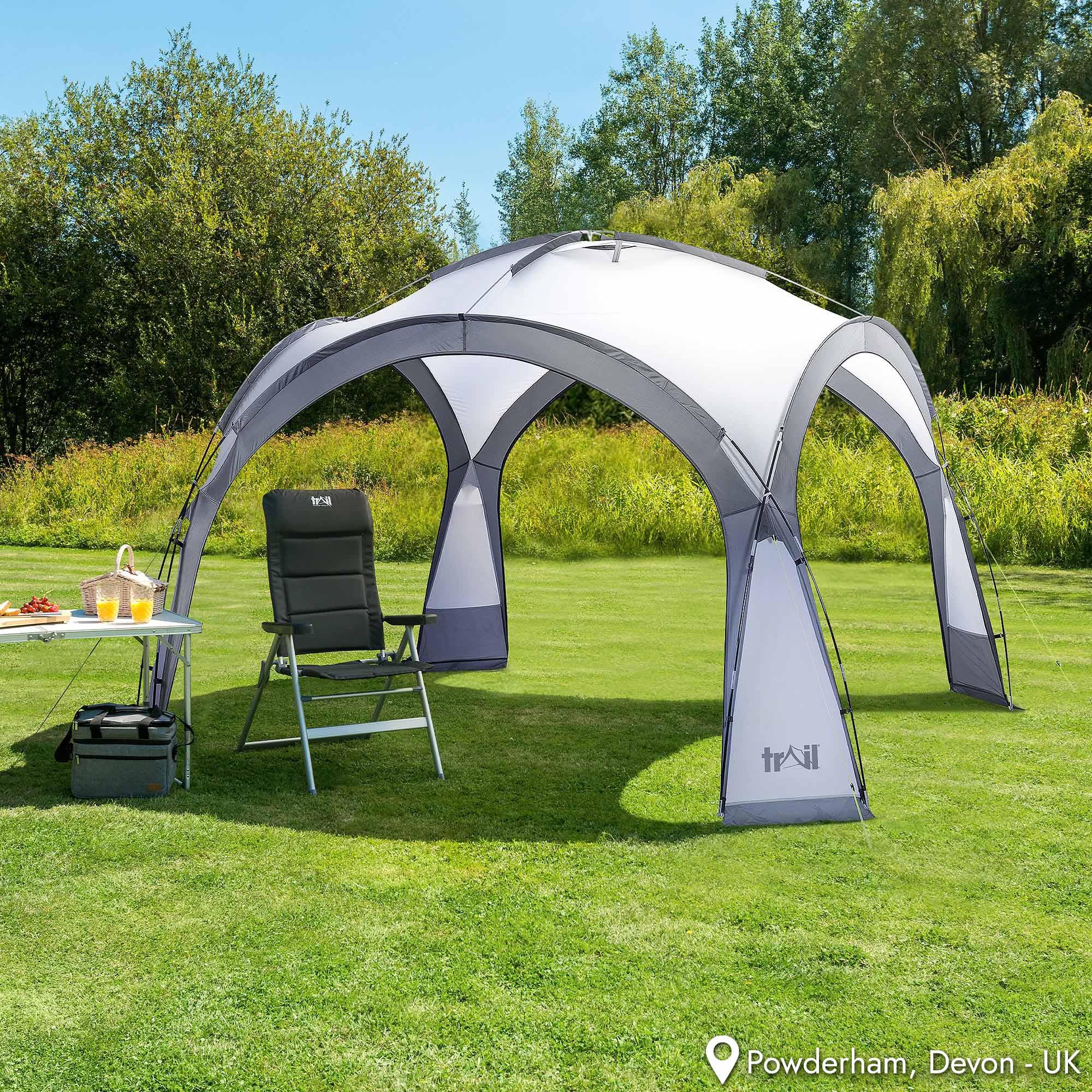 Trail Gazebo With Zip Away Sides Dome Event Shelter Outdoor
