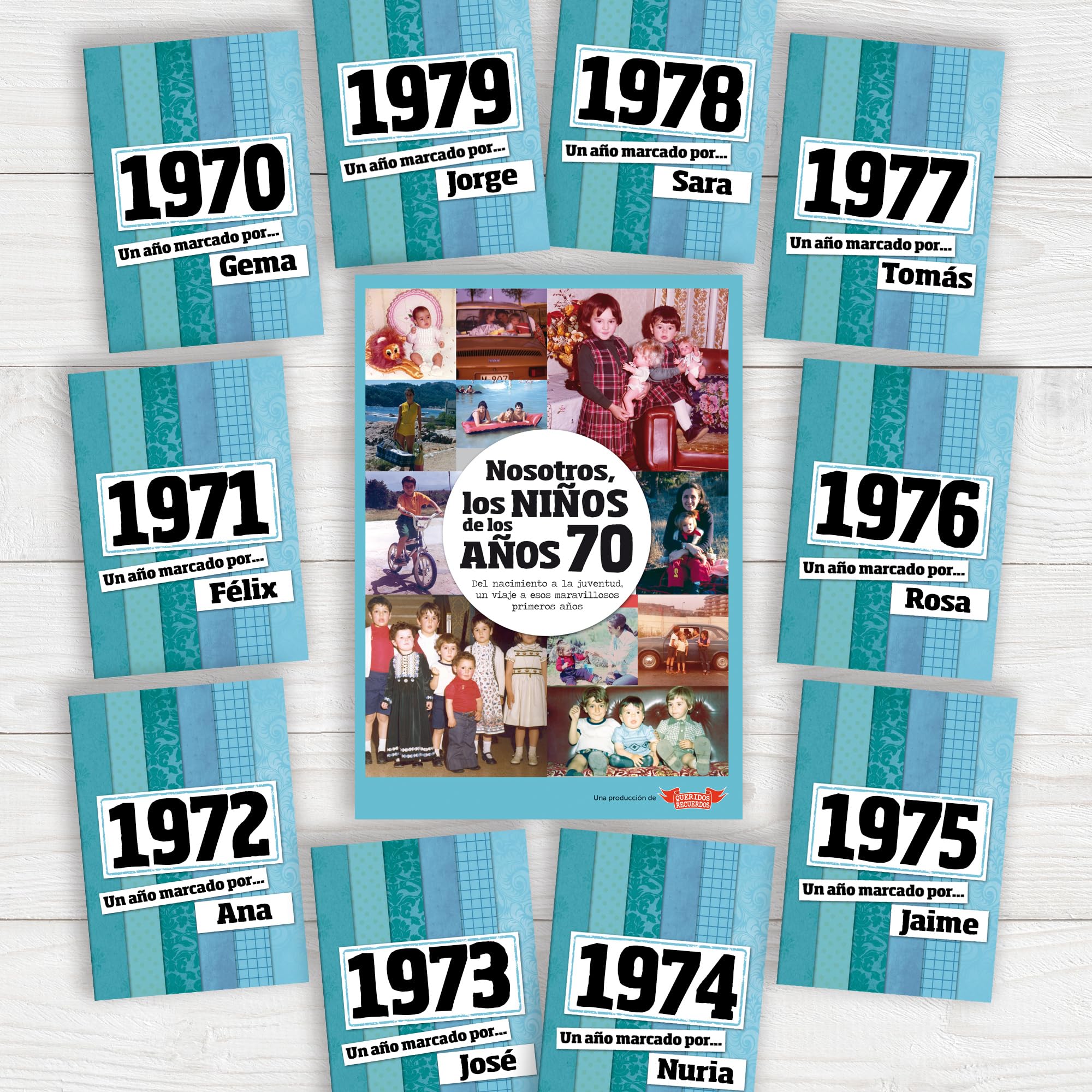 CALLE DEL REGALO - Libro Nosotros los Niños de los Años 70 | Regalo Original de Cumpleaños y Aniversario | Recuerdos de Infancia, Juventud y Nostalgia | Edición Especial Tapa Dura
