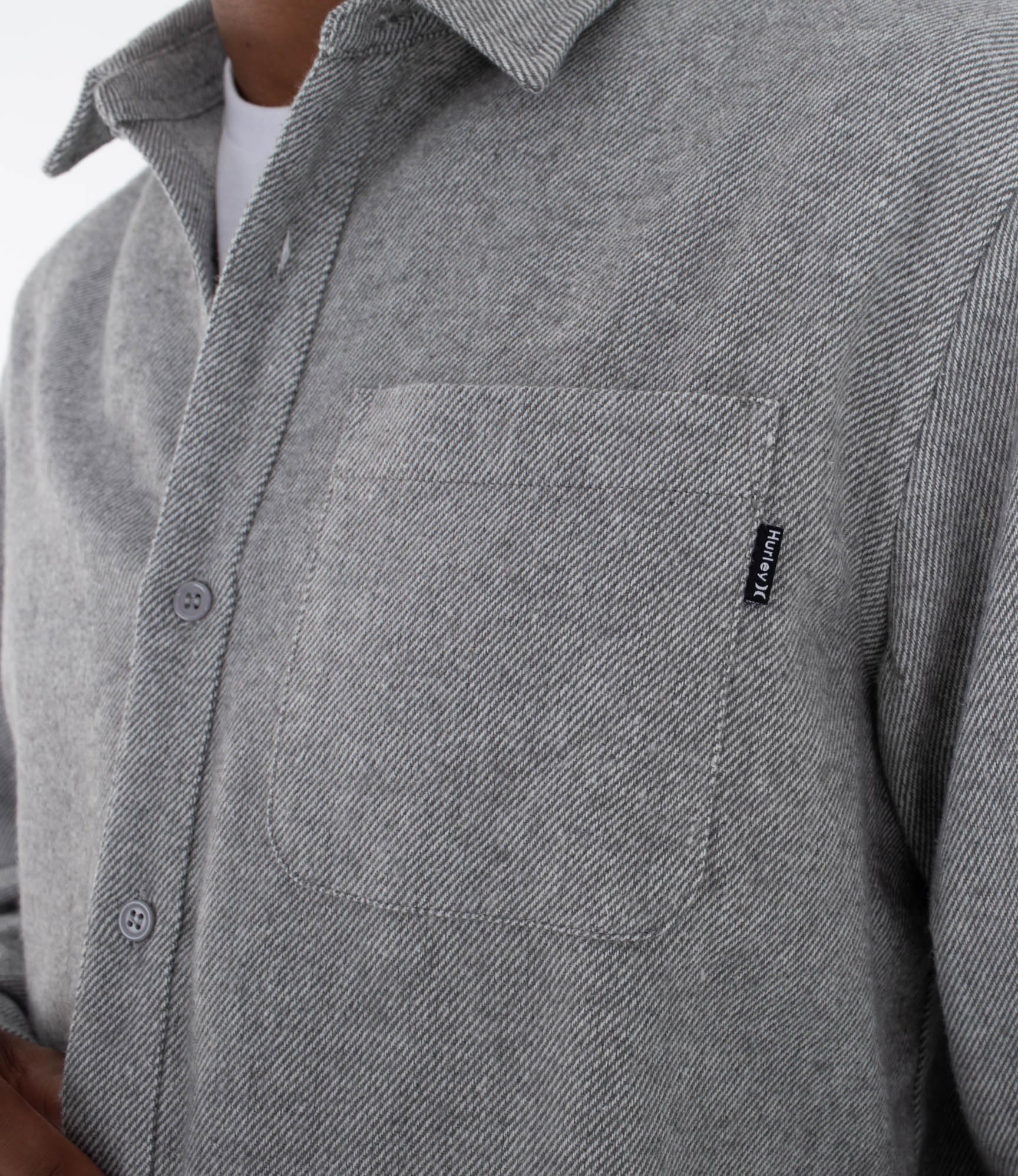 Hurley Long Sleeve Shirt Men - Axe Flannel Chemise Homme