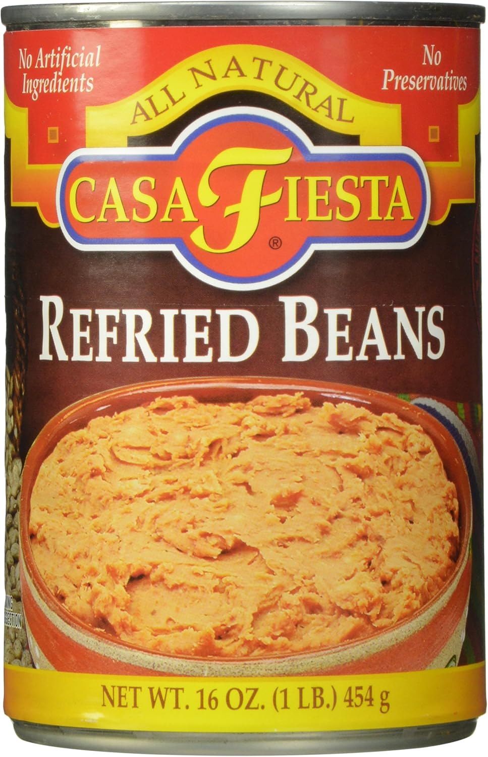Casa Fiesta Refried Beans, 16 Ounce (Pack of 12) Amazon.es