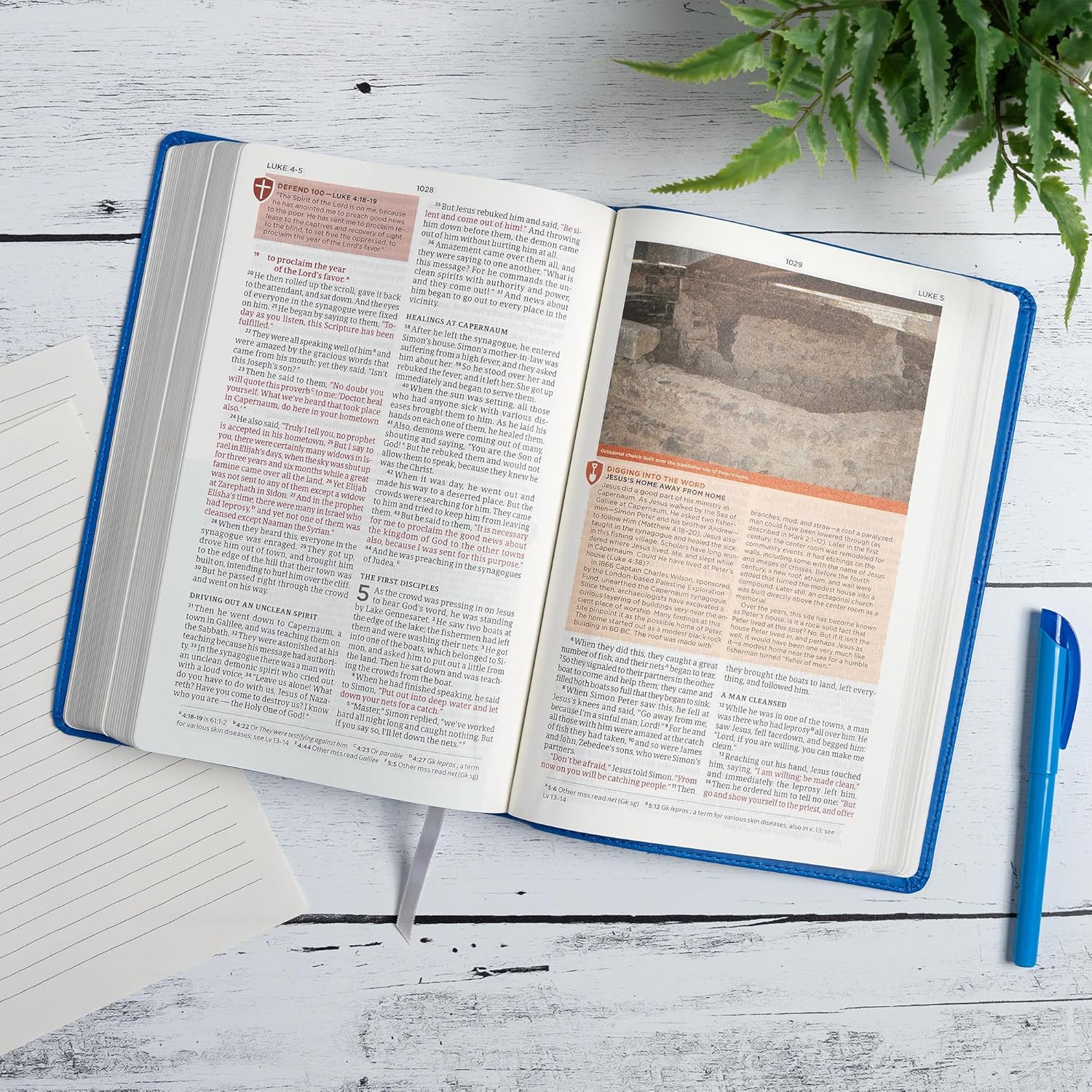 CSB Defend Your Faith Bible, Blue LeatherTouch, Red Letter, Full-Color Design, Presentation Page, Apologetics, Study Helps, Images, Profiles, Full-Color Maps, Easy-to-Read Bible Serif Type - Image 5