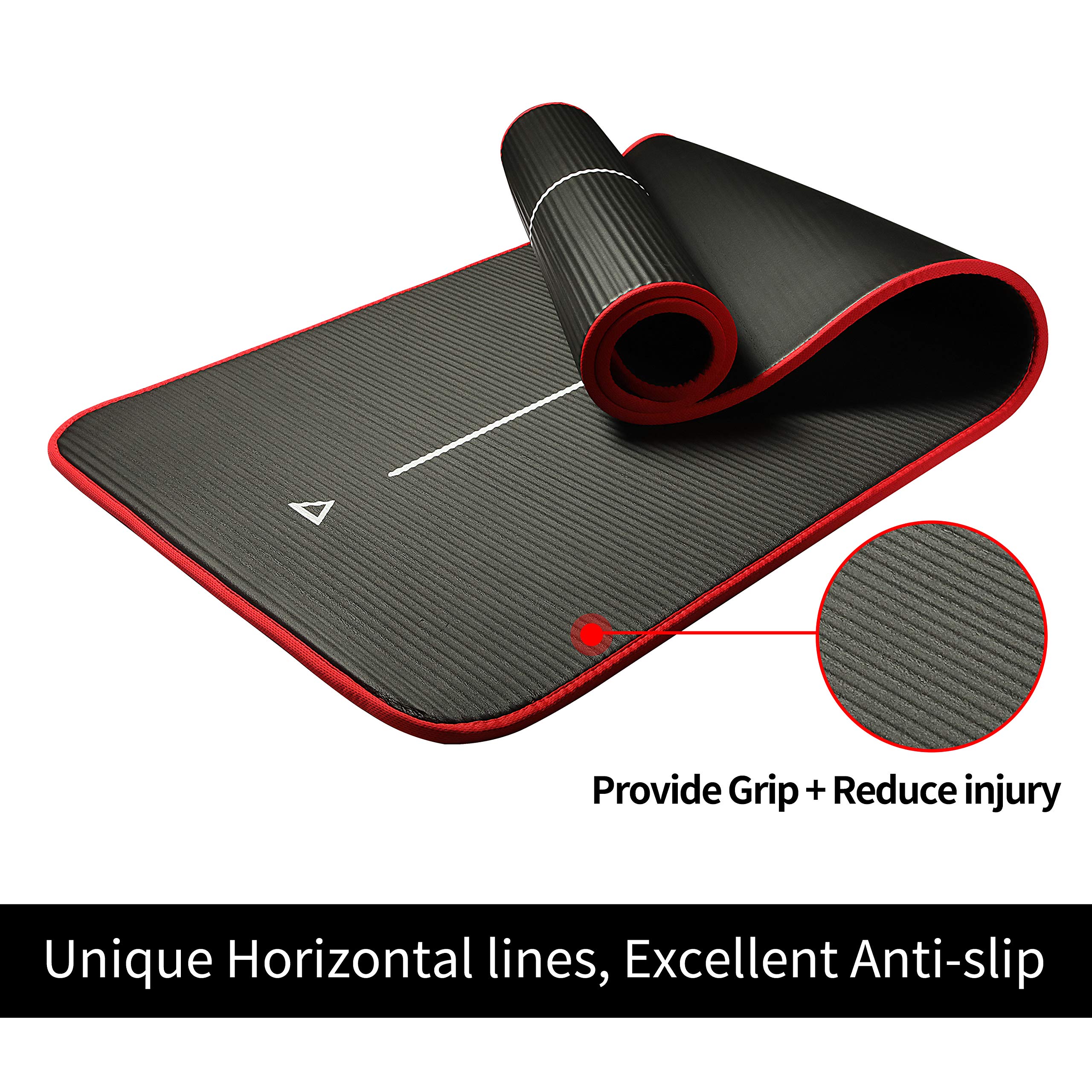 PROIRON Tappetino per Yoga Antiscivolo e Spesso, Tappetino Yoga Extra Morbido, Tappetino Fitness Extra Resistente Agli Strappi, Tappetino da Allenamento per Fitness, Tappetino Sportivo Pilates