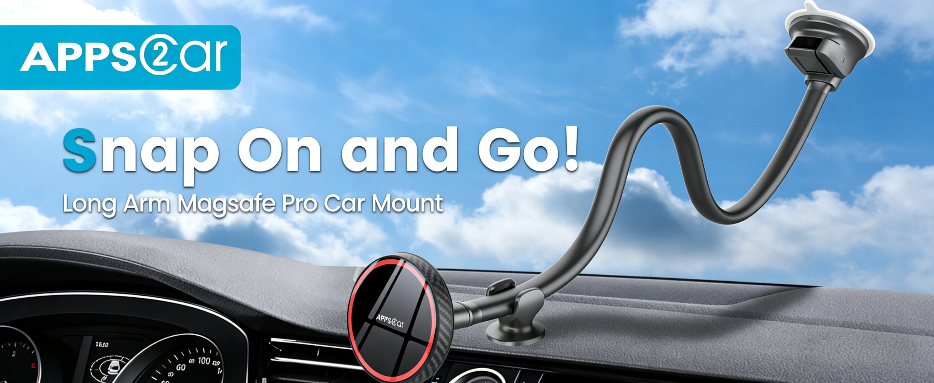 Amazon.com: APPS2Car for MagSafe Car Mount Magnetic Phone Holder