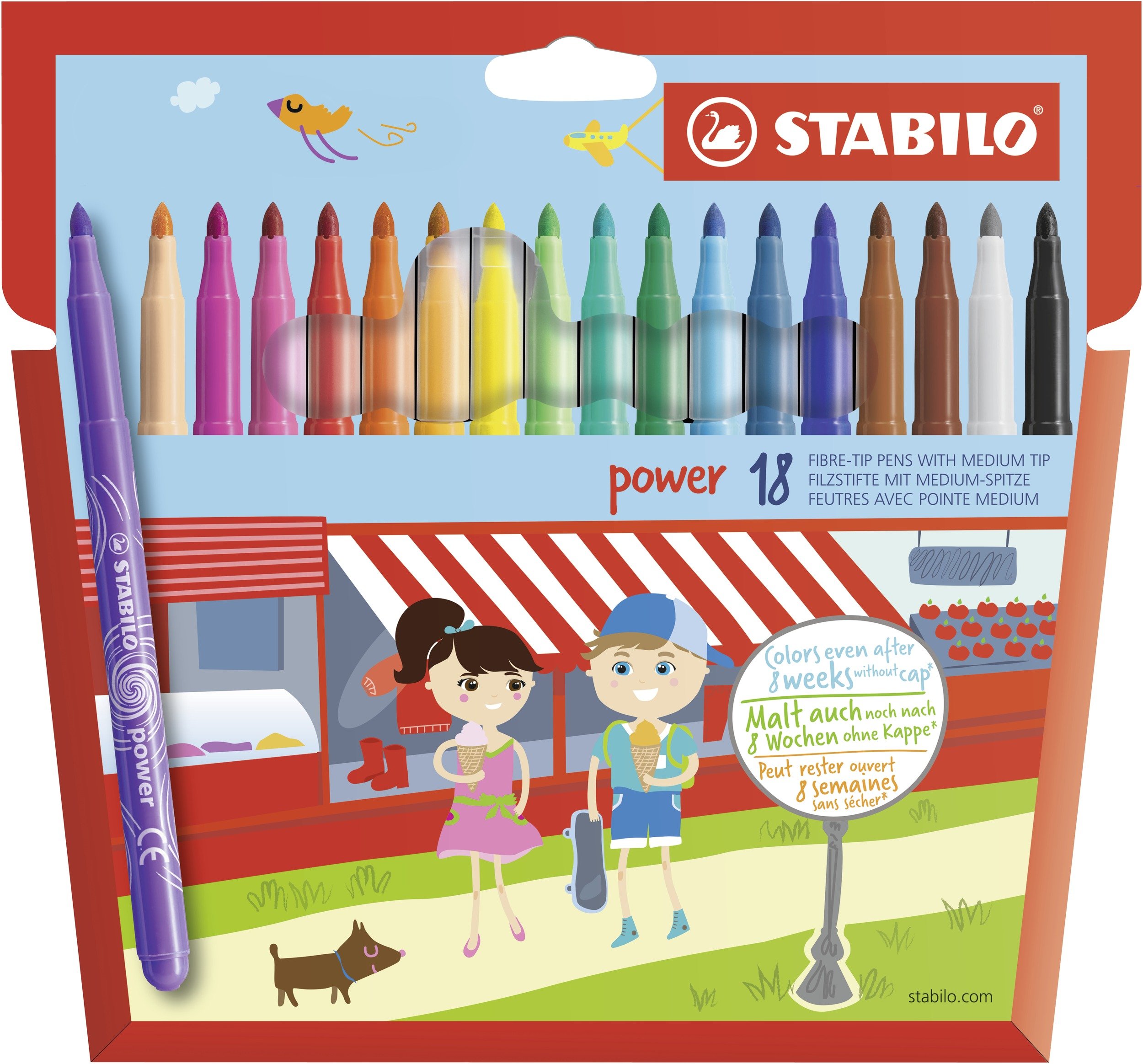 STABILO - Filzstift - power - 18er Pack