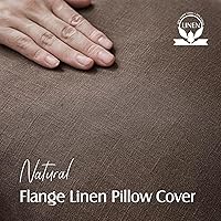 Vista 13 de Foindtower Paquete de 2 fundas de almohada decorativas de lino y liso, funda de cojín decorativa suave, estilo bohemio campestre para silla, sofá