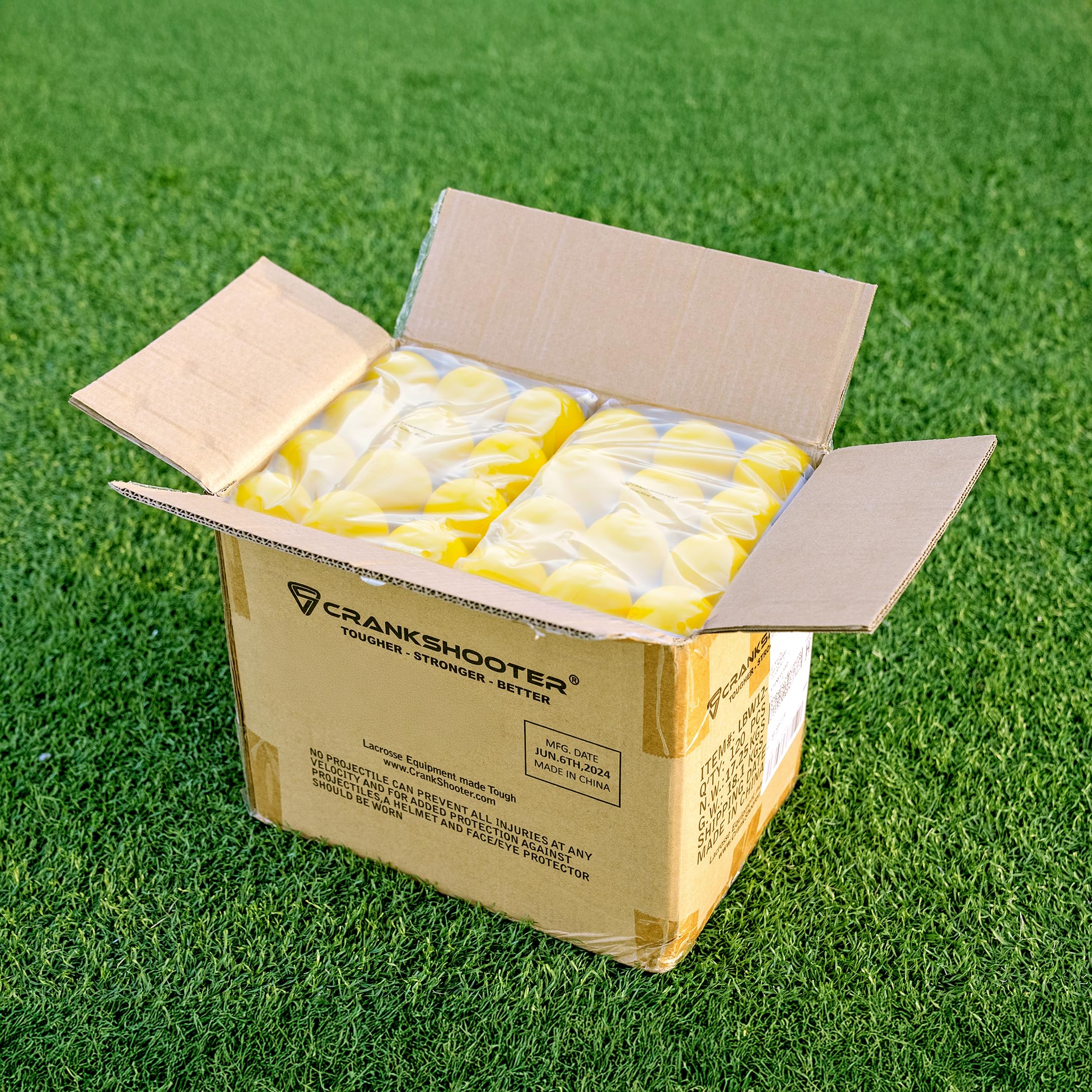 CRANKSHOOTER Lacrosse Practice Balls, Qty 120 (1 Case, 10 Dozen) These are NOT Game Balls