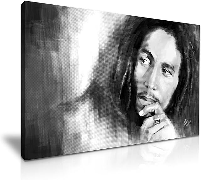Bob Marley Music Iconic Canvas Wall Art Picture Print 76cmx50cm