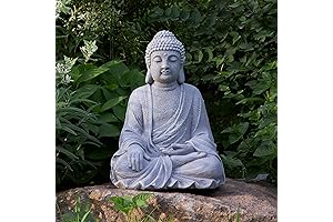 TOETOL Large Buddha Statue for Outdoor: Spiritual Decor for Yard and Garden