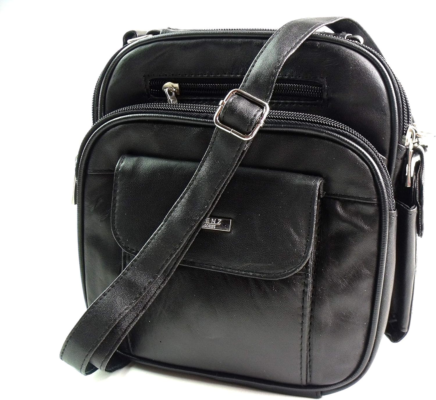 Lorenz Men's Messenger Bag Man Bag Shoulder Bag One Size Black