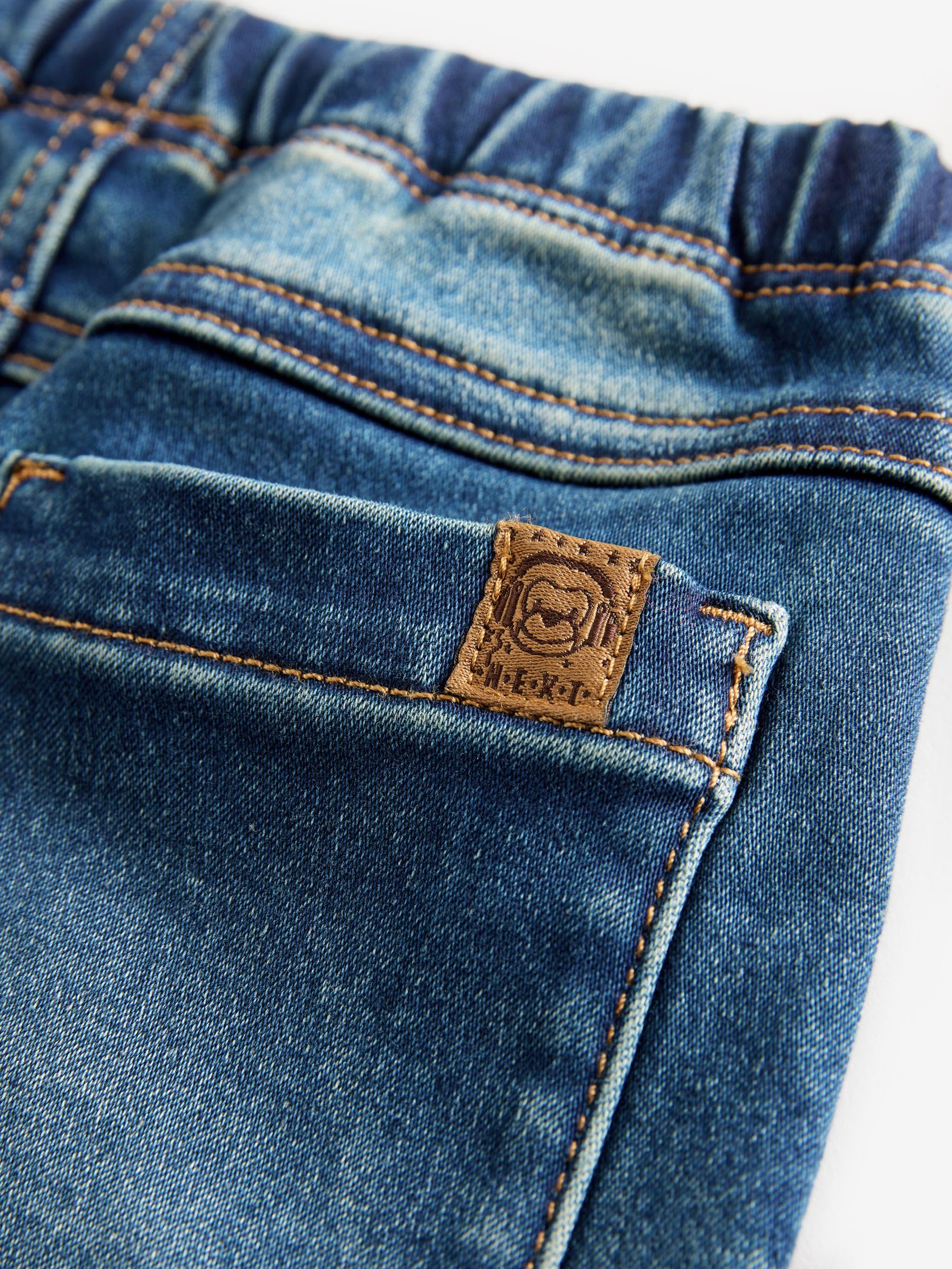 NEXT Ragazzo Jeans Super Morbidi Elasticizzati Senza Chiusura Vintage Wash 18 Mesi-24 Mesi