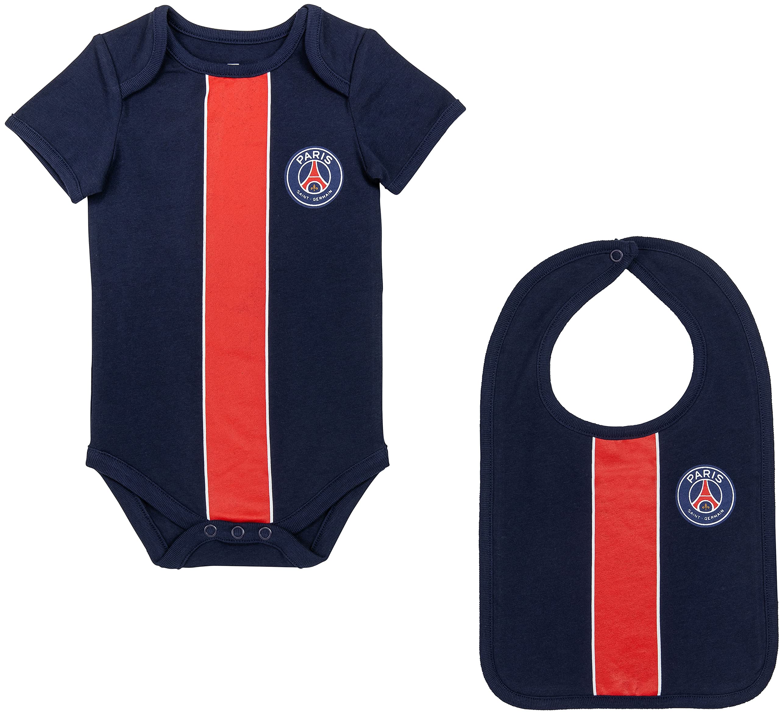 PSG Body + Bavoir bébé garçon Collection Officielle Paris Saint Germain