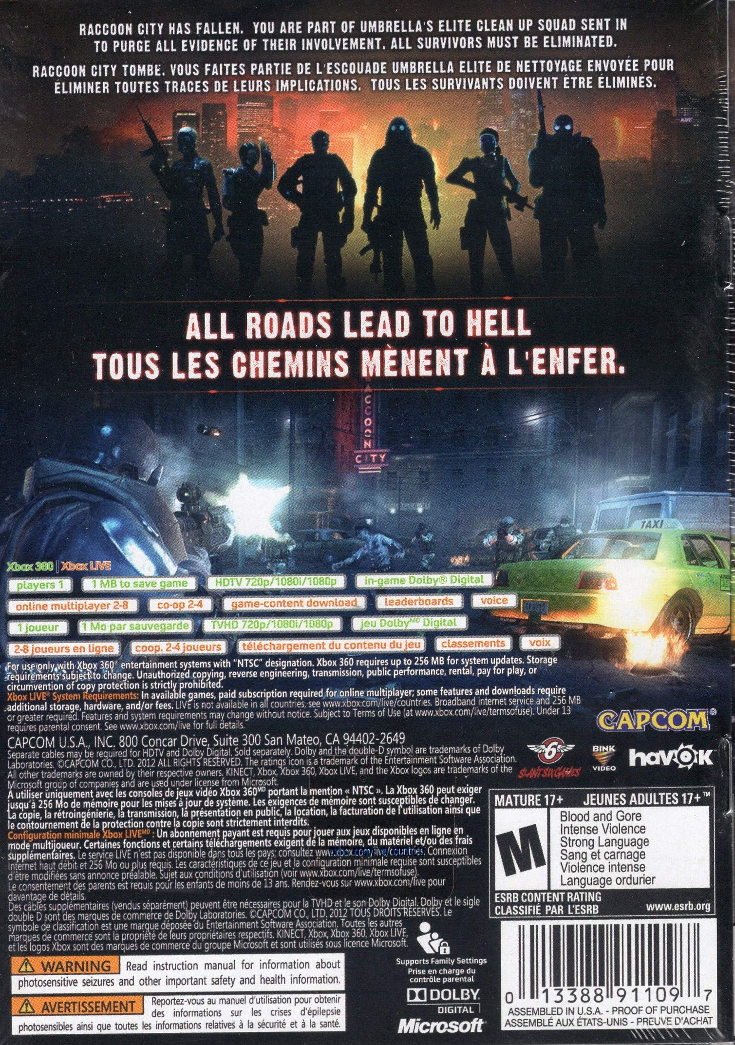 Amazon.com: Resident Evil: Operation Raccoon City Best Buy Limited