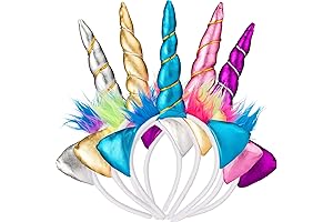 Sparkling Blue Unicorn Headband: Enchanting Hair Accessory for Unicorns-in-Training