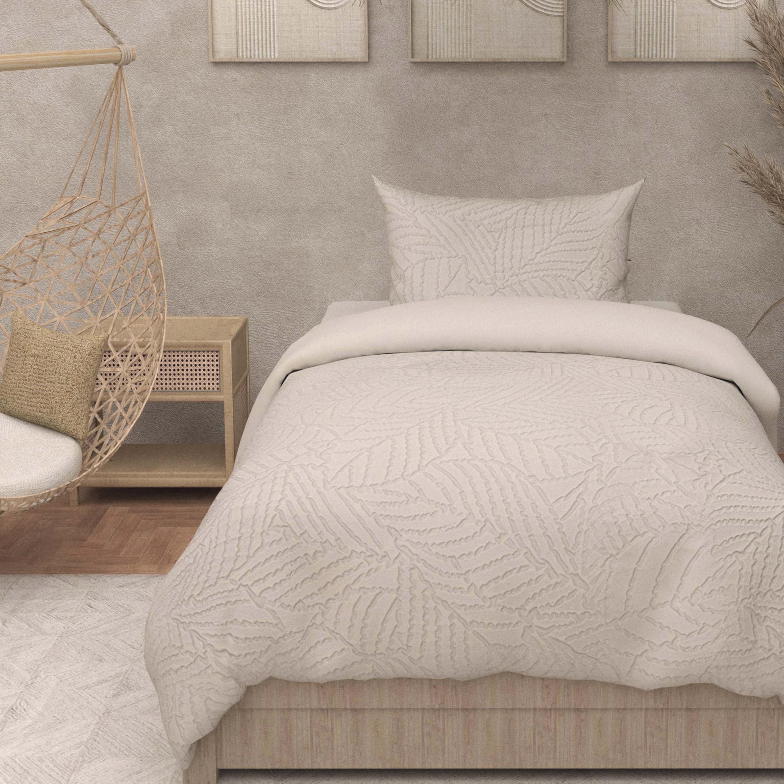 Soleil d'ocre, Parure Housse de Couette 3D Microfibre 140x200 cm Maya Lin