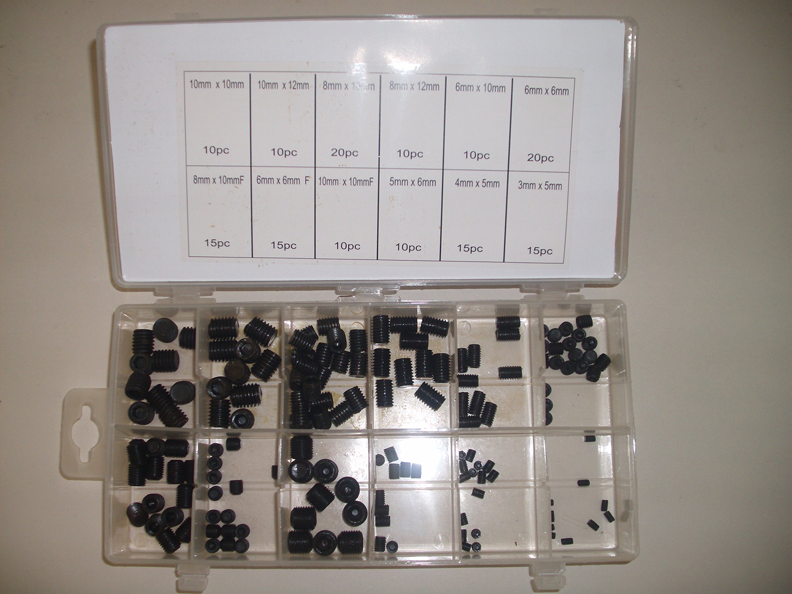 160pc Goliath Industrial Allen Head Hex Set Screw Assortment Metric HHSS160