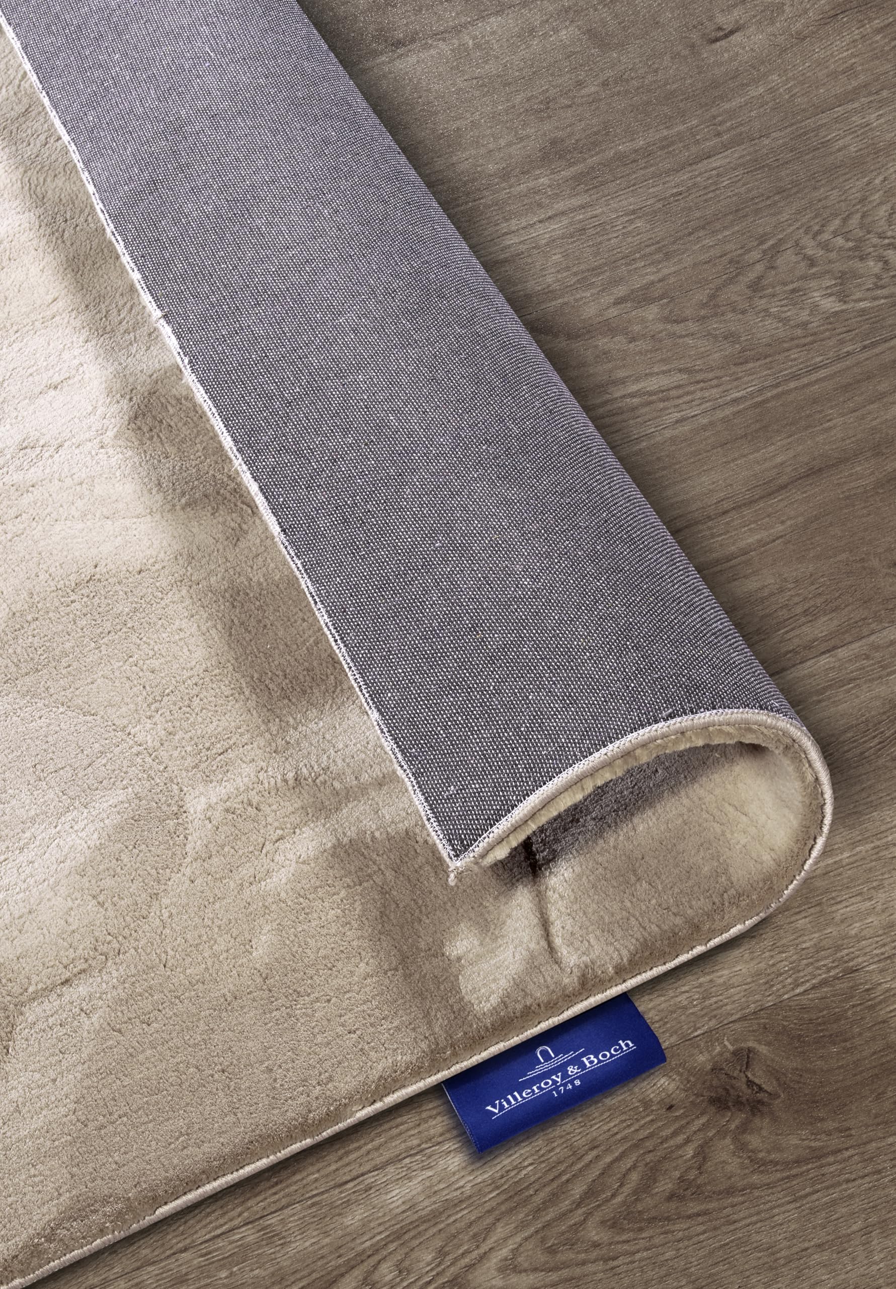Villeroy & Boch Shaggy Teppich Leon - Flauschiger Hochflor Wohnzimmerteppich - Einfarbig Weich Pflegeleicht Langflor für Wohnzimmer Esszimmer, Schlafzimmer, Kunderzimmer - Creme, 200x290 cm