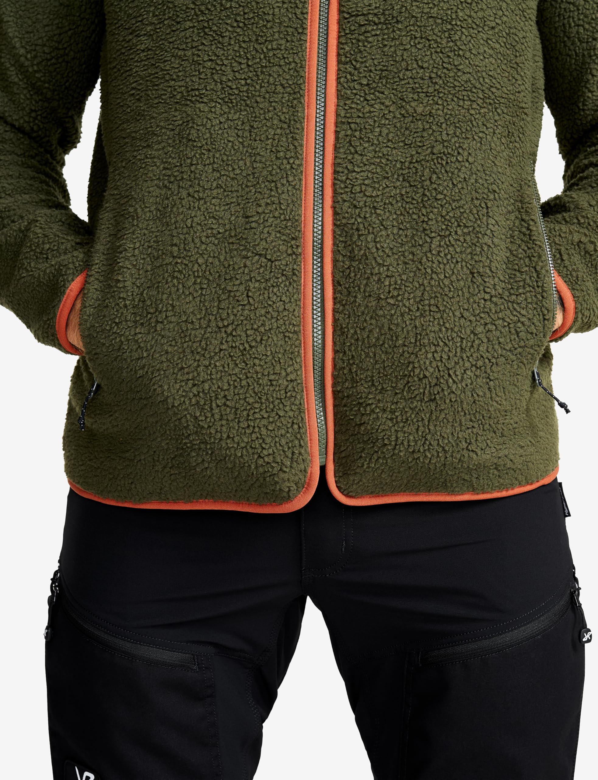 RevolutionRace Canyon Full-Zip Pile Fleece da Uomo, Giacca in Pile da Esterno Perfetta per l'escursionismo