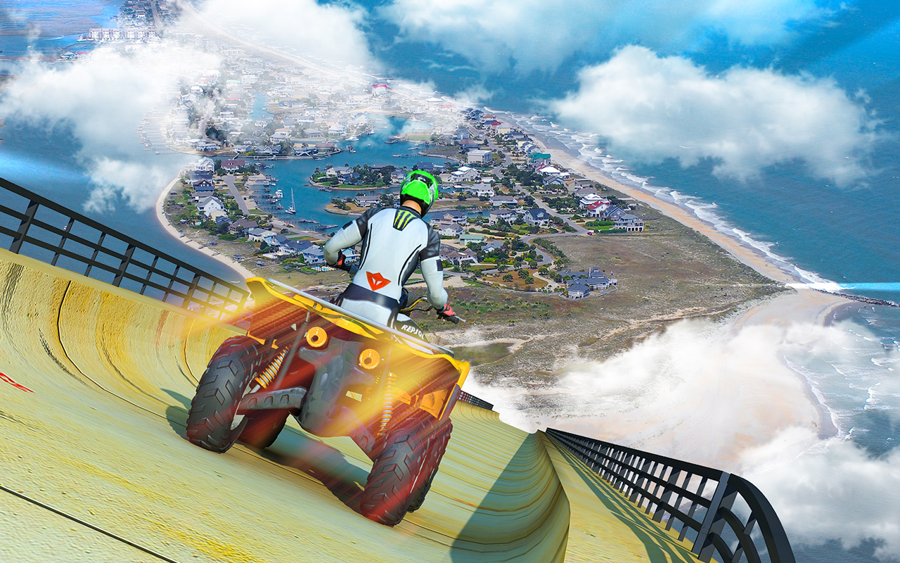 Light ATV Quad Bike Maga Ramp Stunts App on Amazon