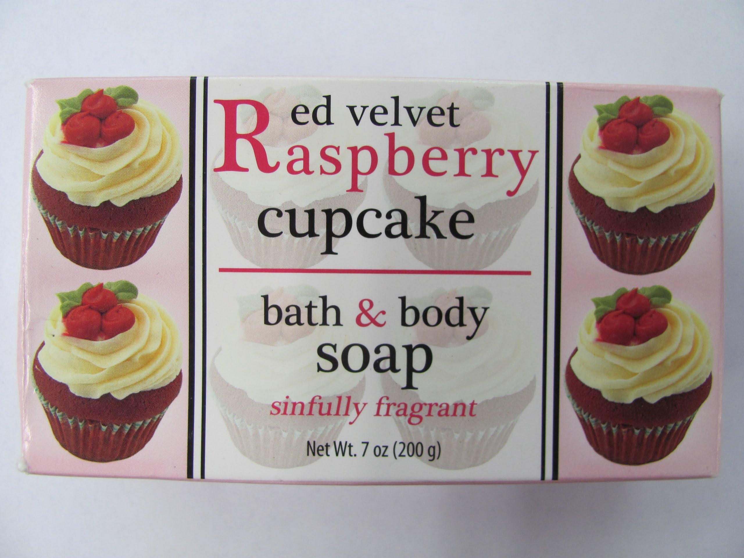 Red Velvet Raspberry Cupcake Bar Soap
