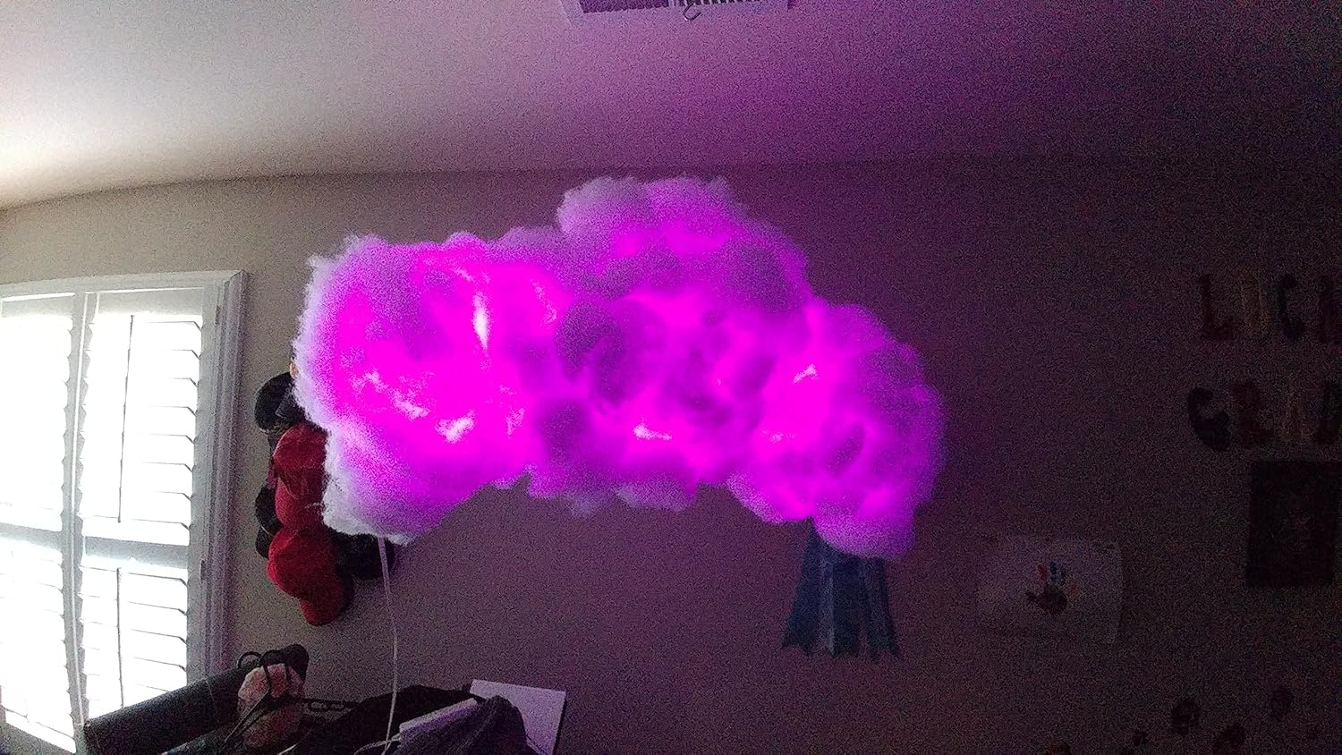 Handmade Large Cloud Light LED Multi-Color w/Remote