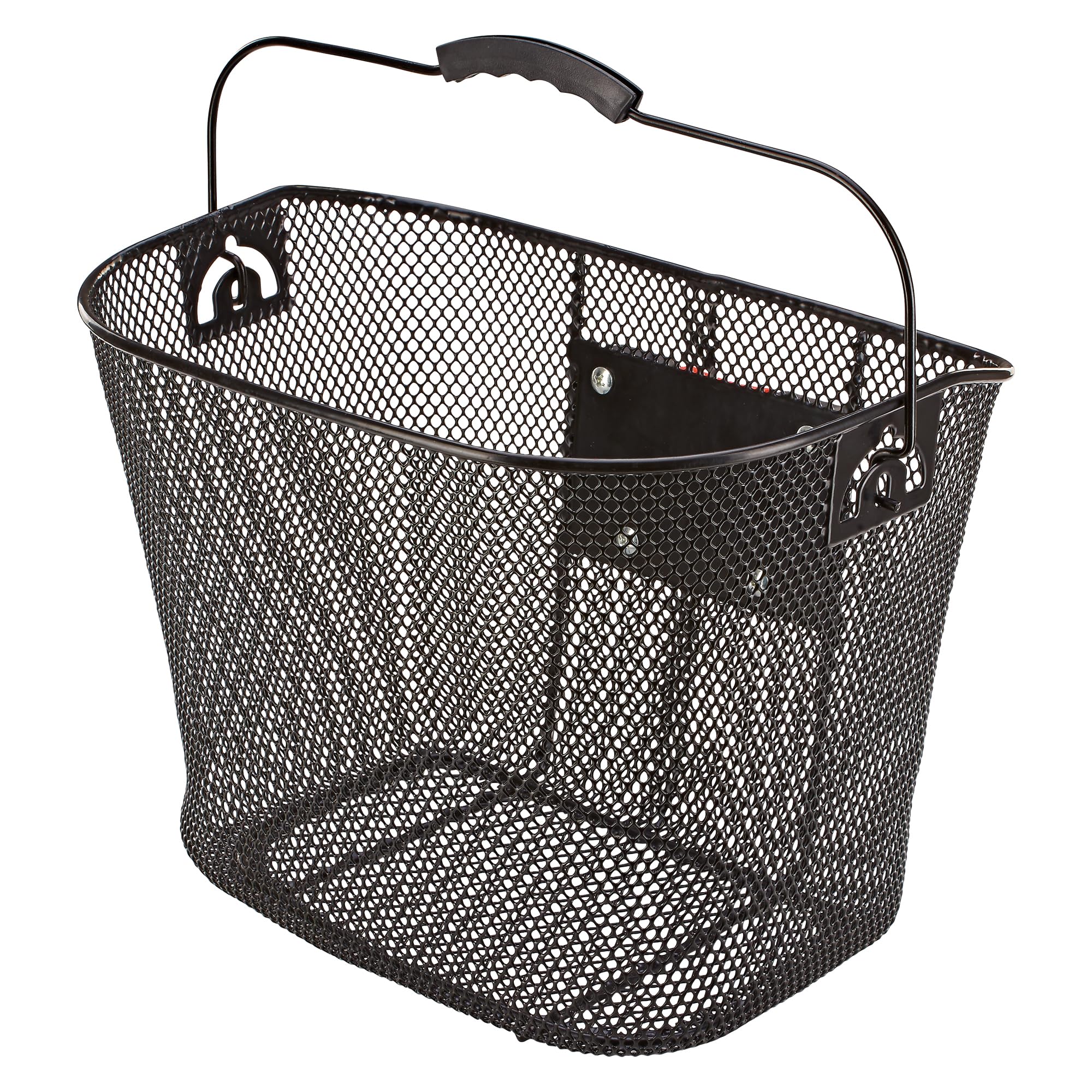 Prophete City Bicycle Basket Mesh Honeycomb Grid with E-Bike Holder for Handlebar Attachment Black