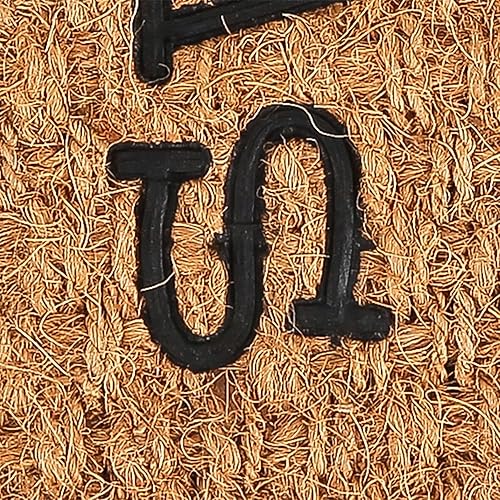 Miniatura 6 de Felpudo  Coro y goma  18 x 30 pulgadas  Parte trasera antideslizante  Parte trasera resistente, tapete de puerta natural  Fácil de limpiar  Uso en