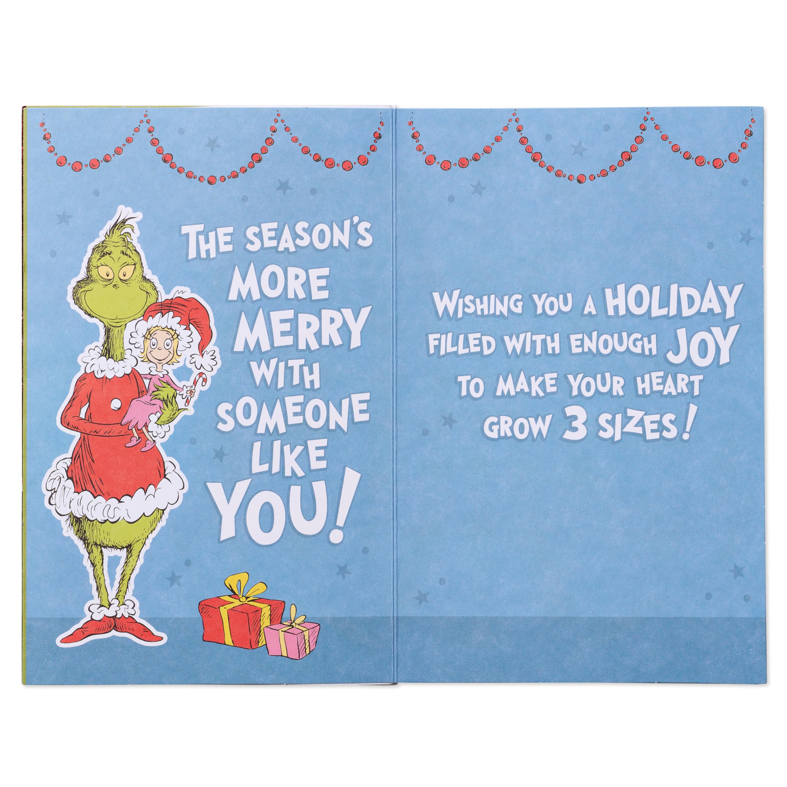 American Greetings Grinch Christmas Card for Kids (A Grinchy Funk), 5.75 in. x 8.75 in - Image 4