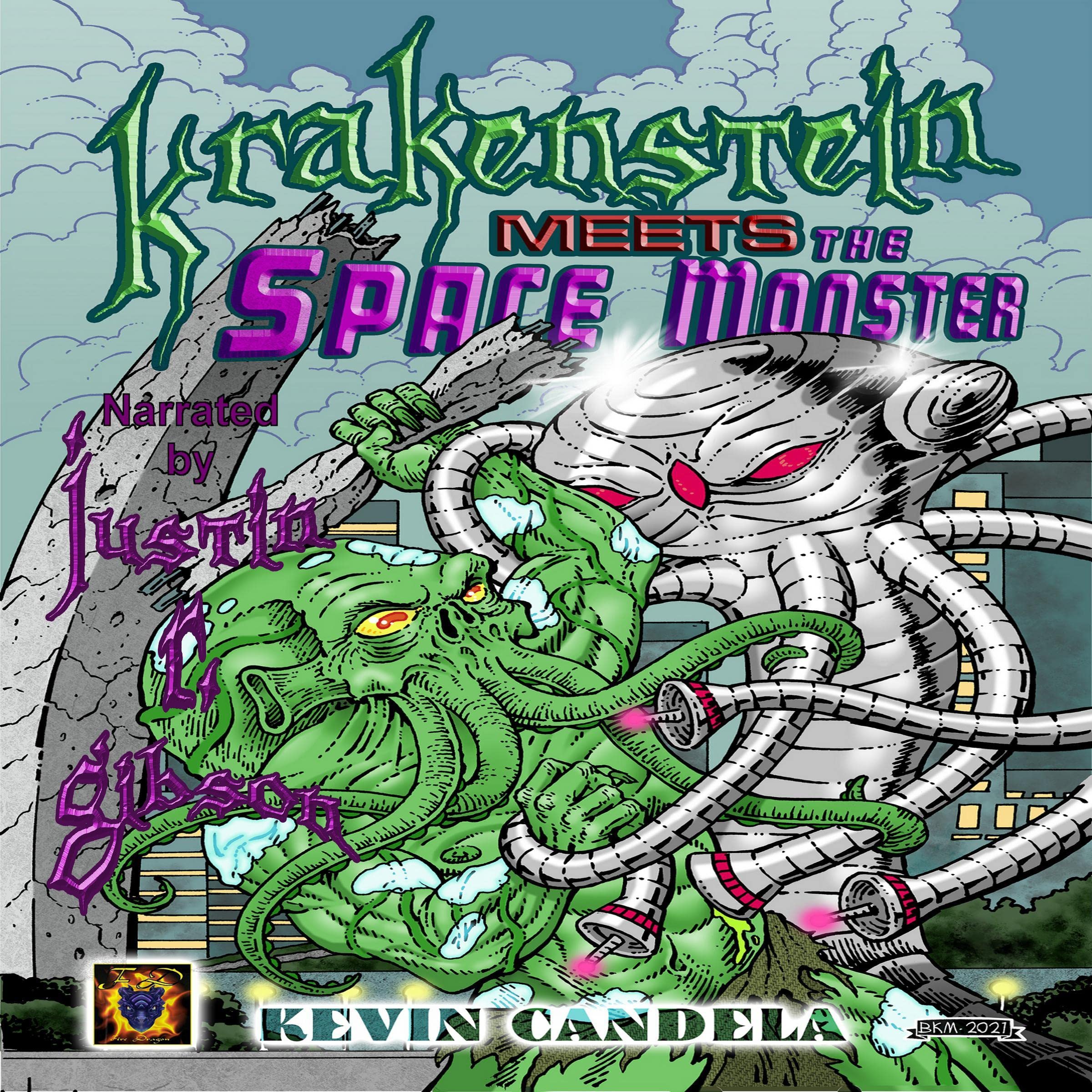 Cover art for Krakenstein Meets the Space Monster