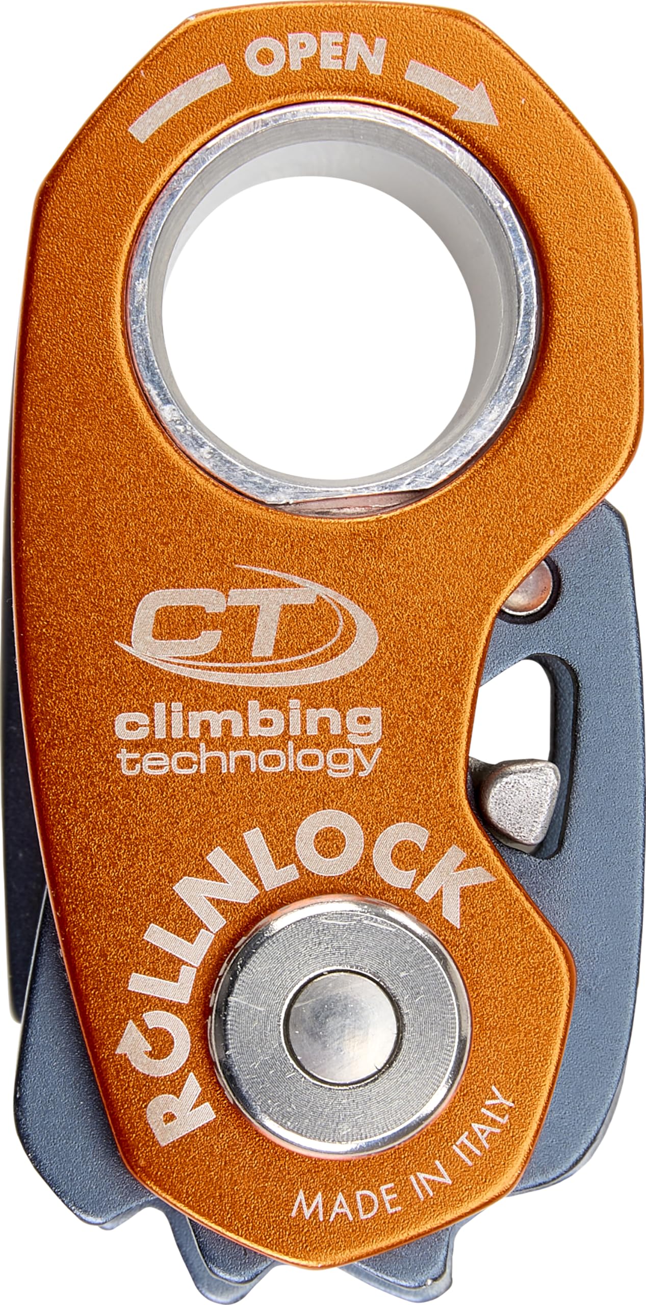 Climbing Technology Rollnlock - Bloqueador Unisex para Adultos, Antracita, Naranja, Talla única
